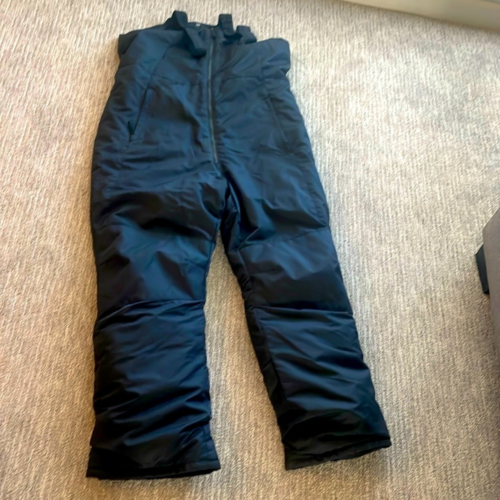 Men snow bib, black